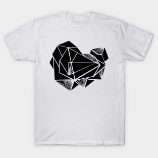 Geometric Minimal abstract black T-Shirt